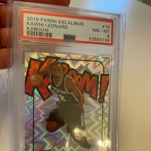 Kawhi Leornard PSA 8 Kaboom